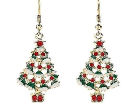 Pendientes navideños de mujeres - Pendientes de joyería de vestir de Navidad, pendientes de árboles de Navidad