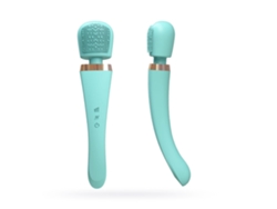 Masajeador inalámbrico Yizhood, suave como la seda, 8 potentes velocidades y 20 vibraciones, vibrador, juguete sexual, verde