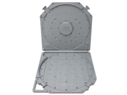 Caja De Almacenamiento Para Rollo De Cinta Adhesiva Vacío De 10 Pulgadas, Resistente A Los Arañazos Con Protección Completa, Color Gris.