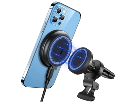 Cargador Carro Sem Halolock Shift Magsafe Modos Carregamento YIZHOOD Negro
