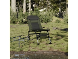 Silla de pesca plegable verde con patas ajustables DKD Home Decor