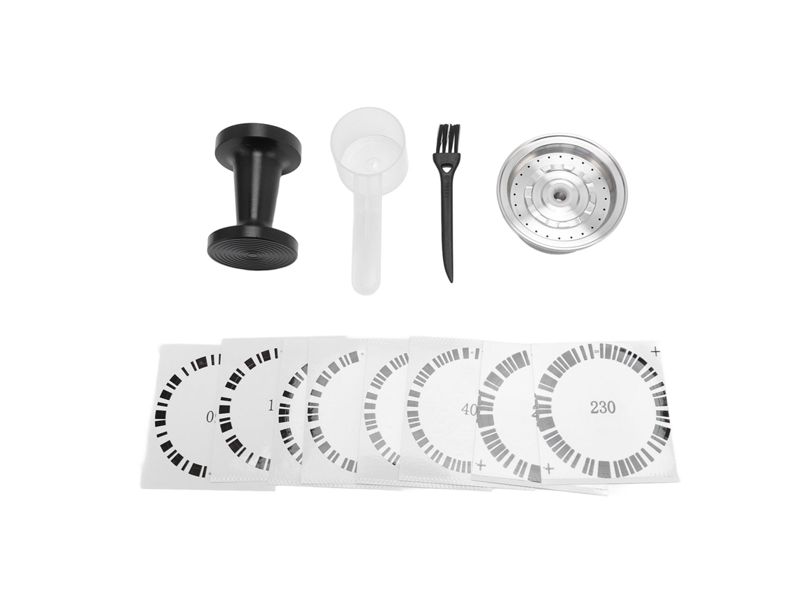 Kit De Cápsulas De Café Recargables Vertuoline De Acero Inoxidable 304: Cuchara, Cepillo Y Prensador Reutilizable.