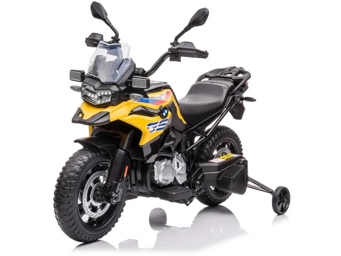 Vehículo Eléctrico Para Niños - Bmw F850 Gs 12v - 3 A 6 Años - Amarillo