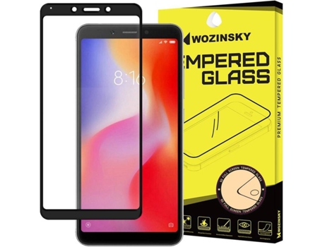 Protector Cristal Templado Xiaomi Redmi 6A LMOBILE Negro