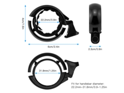 Timbre Para Bicicleta Con Sonido Fuerte Y Claro Para Bicicletas De Montaña, De Carretera Y Eléctricas.