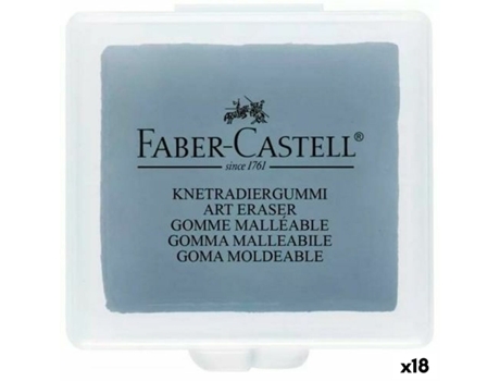 Goma de borrar Faber-Castell Moldeables Gris (18 Unidades)