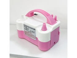 Bomba de aire eléctrica/inflador de globos portátil con doble boquilla, rosa, 220 V, 600 W, para decoración de fiestas.