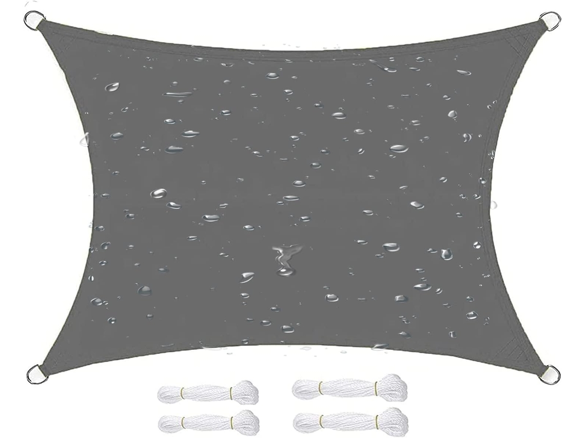 Vela De Sombra Rectangular Resistente Impermeable Uv, Transpirable,
