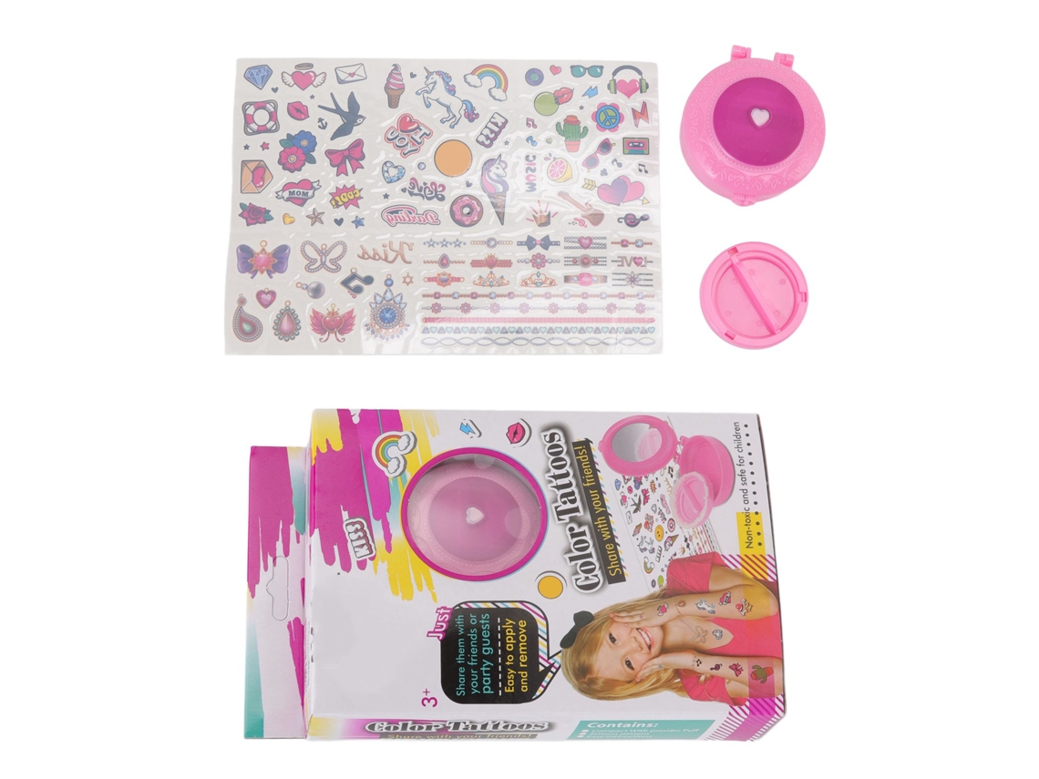 Bjww-calcomanías De Tatuaje Temporales Impermeables, Calcomanías De Uñas, Decoración Facial Y Corporal Para Niñas Y Chicas