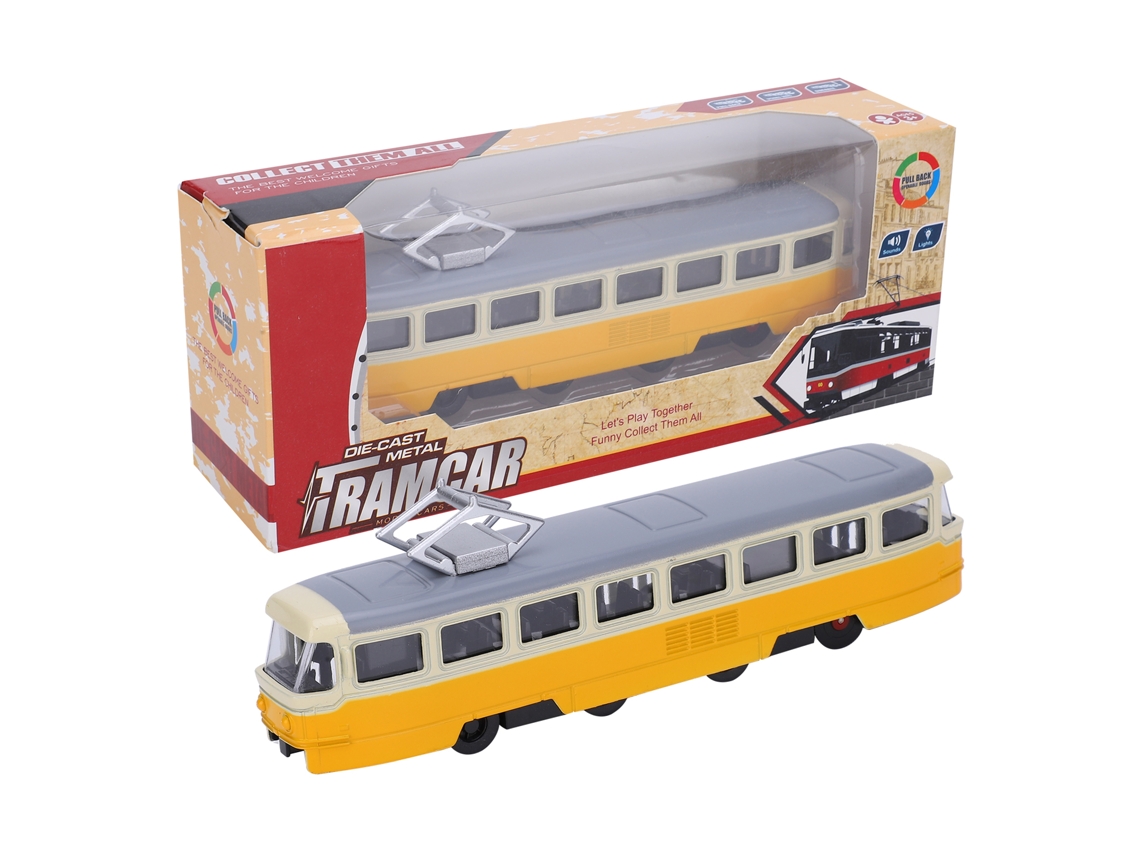 2026-juguete Coche De Retorno Para Niños 1:90 Modelo Simulado De Aleación Con Sonido Y Luz (amarillo)