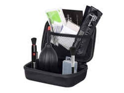Kit Profesional De Limpieza De Cámaras Con Soplador De Aire, Bastoncillos De Algodón, Lápiz Limpiador Y Accesorios Esenciales - Negro