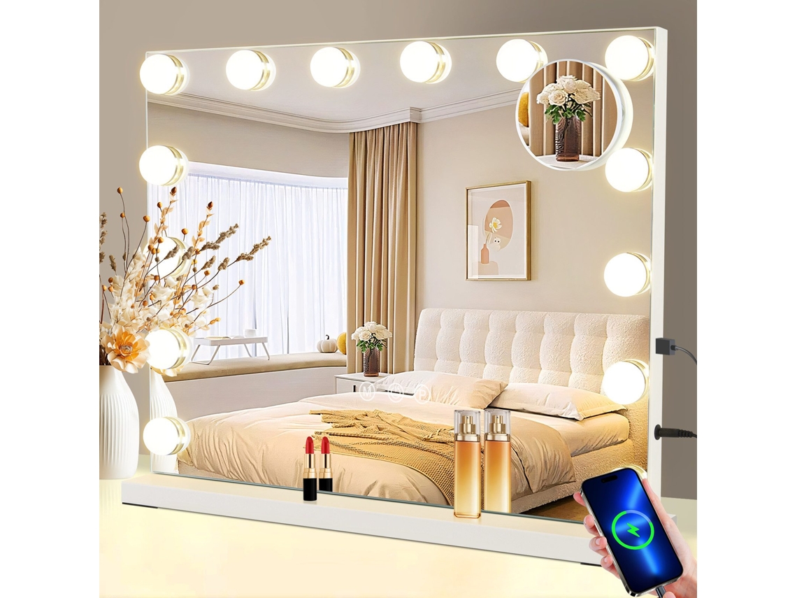 Lámpara de mesa con 15 luces LED regulables y 3 modos de iluminación, control táctil, Nettlife