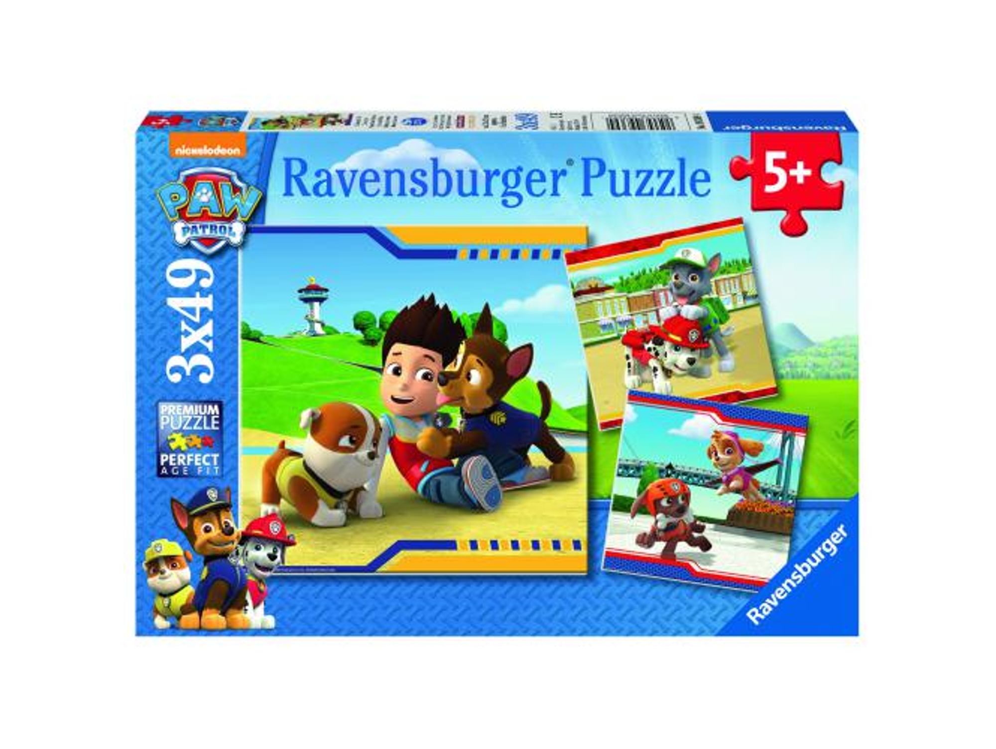 Conjunto de Puzzles RAVENSBURGUER Patrulla Canina (49 Piezas)