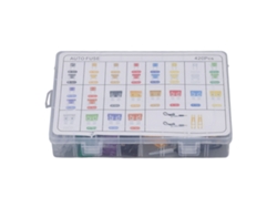 Kit De Fusibles Automotrices 435pcs Con Probador De Circuito Conductividad Fuerte Para Coche