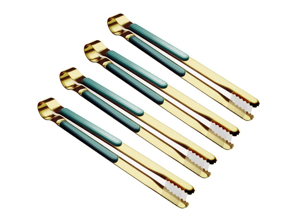 2026da-pinzas De Cocina De Acero Inoxidable Linjou, 4 Piezas, Para Cocinar Y Servir, Resistentes Al Calor Y Antirrobo