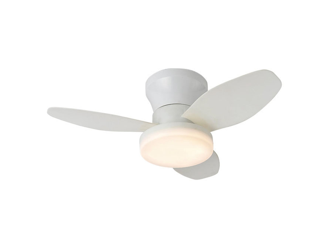 Ventilador de Techo Tauros Blanco/Blanco 3 Aspas 48W Led 3000-4000-6000K Alt.18Xd.70Cm FERRIMEX