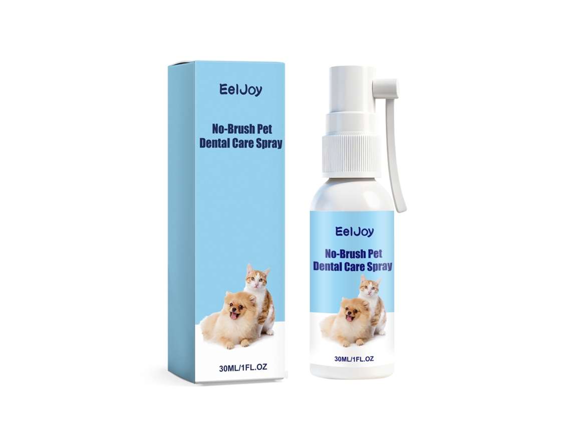 Spray para el cuidado dental de mascotas sin necesidad de cepillado