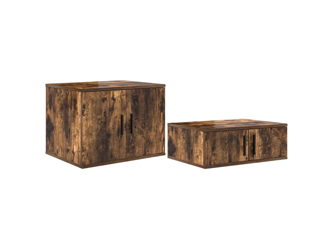 Conjunto de armarios de roble ahumado 103x41x40 cm MAISON EXCLUSIVE