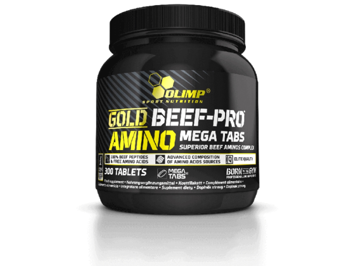 Complemento Alimentar OLIMP NUTRITION Olimp Nutrition Gold Beef Pro Amino 300 Mega Tabletas