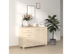 Aparador Hamar Madera De Pino Maciza Marrón Miel 113x40x80 Cm