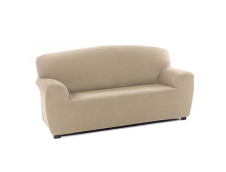 TIENDA EURASIA - Funda Sofa, Poliéster, Algodón y Elastano, Beige, 2 Plazas