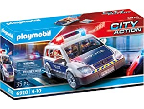 PLAYMOBIL 6920 Coche de policía con luces y sonido