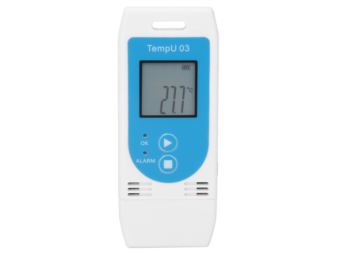 Registrador De Datos De Temperatura Y Humedad Usb Con Pantalla Lcd, Gsp, Pdf Y Csv, 32000 Puntos, Rango De Medición De -30 °c A 60 °c.