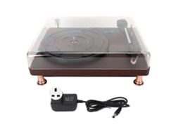 Tocadiscos de vinilo de 3 velocidades con altavoces estéreo