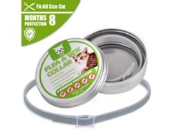 Colar Antiparasita Para Gato, 8 Meses De Proteção Eficaz, Antipulgas E Carrapatos, Ajustável, À Prova D‘água, Para Todos Os Tamanhos