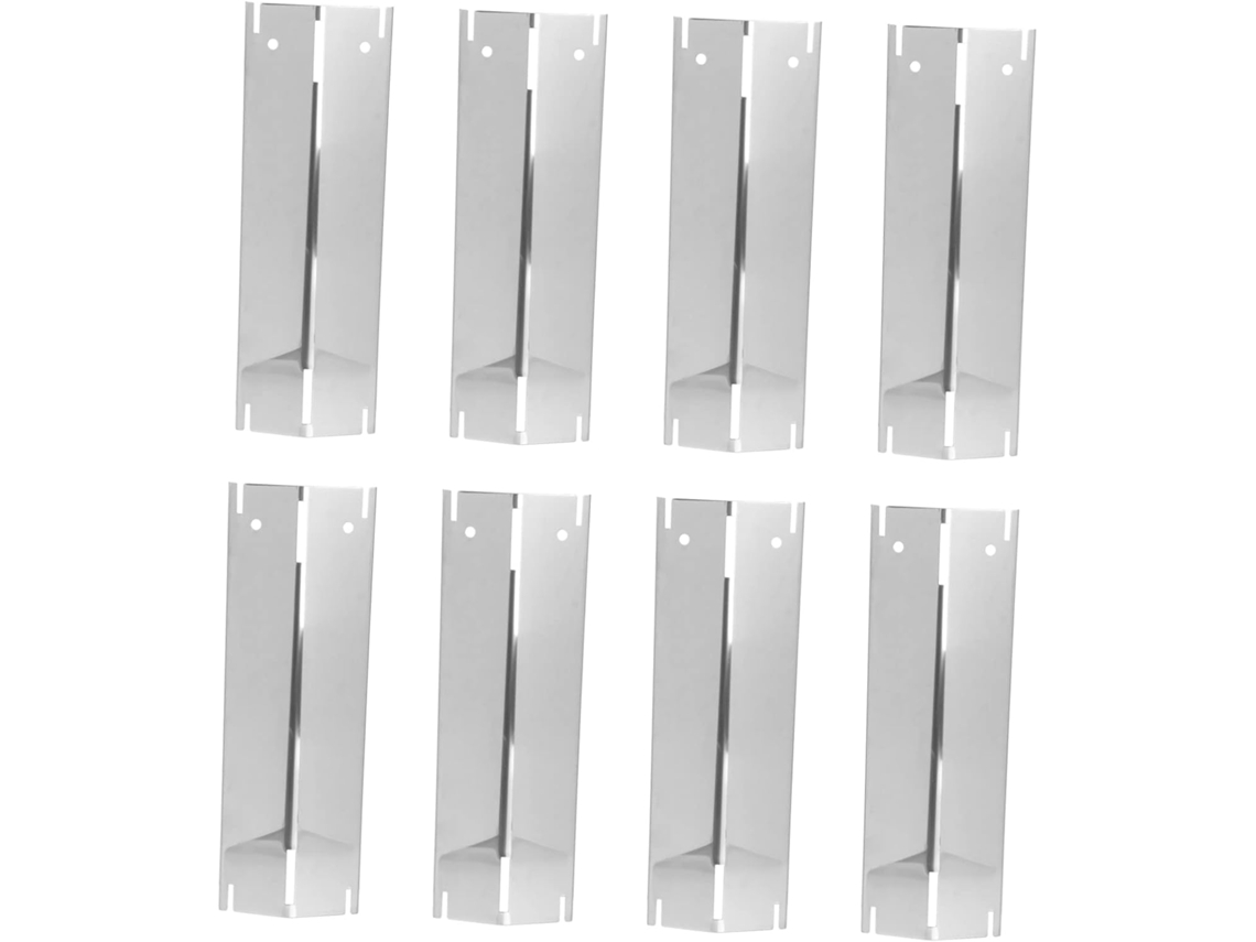 Grilles Chauffantes Et Brûleur Para Barbacoa - Ensemble De 8 Plaques Piezas Rechange À Gaz
