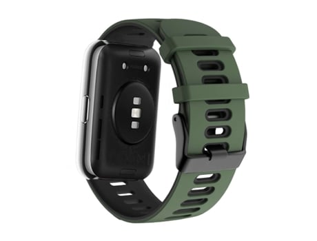 Correa Pioneer para Huawei Watch Fit 2 Verde Escuro y Negro