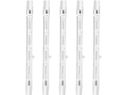 Bombilla Halógena R7s 100w 118mm Regulable 2800k 1500lm Blanco Cálido Ac220-240v (5 Unidades)