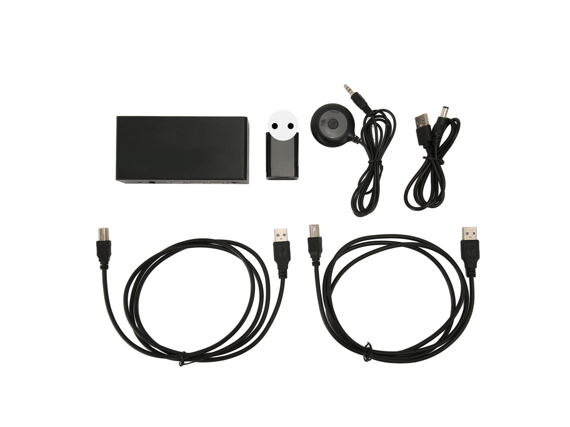 Conmutador Kvm De Doble Pantalla Hdmi+displayport Con Expansión Usb2.0