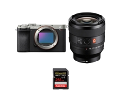 Sony A7cr Plateado + Fe 50mm F/1.4 Gm + 1 Sandisk 256gb Uhs-ii 300mb/s - Cámara Fotográfica Híbrida + Ebook “20 Consejos Para Fotos Que Impactan”