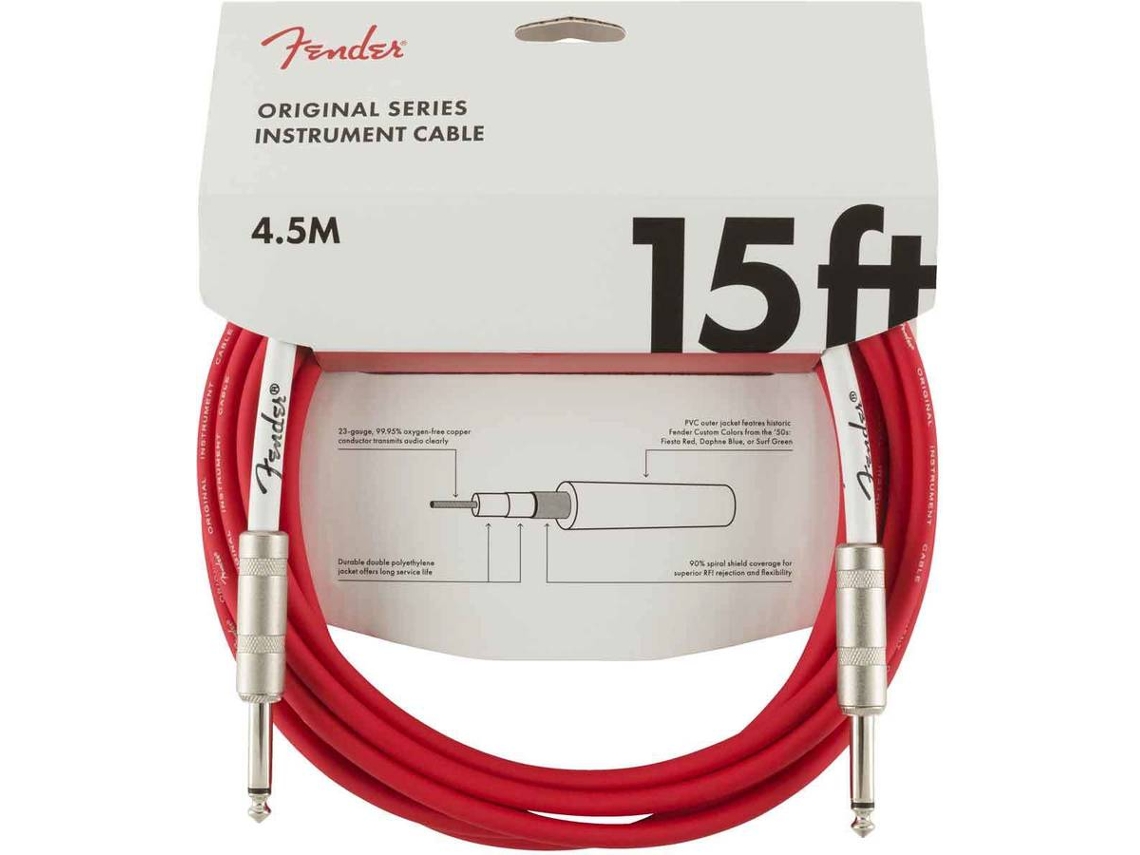 Cable para Instrumentos FENDER Professional Series Jack/Jack Red Tweed (5,5 m)