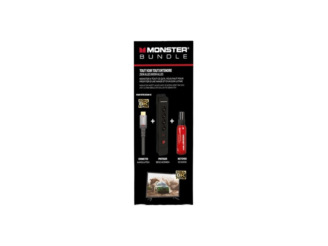 Cable 8k 48gbps 1.8m hdmi con 60ml limpiador de pantalla y 4p power en MONSTER
