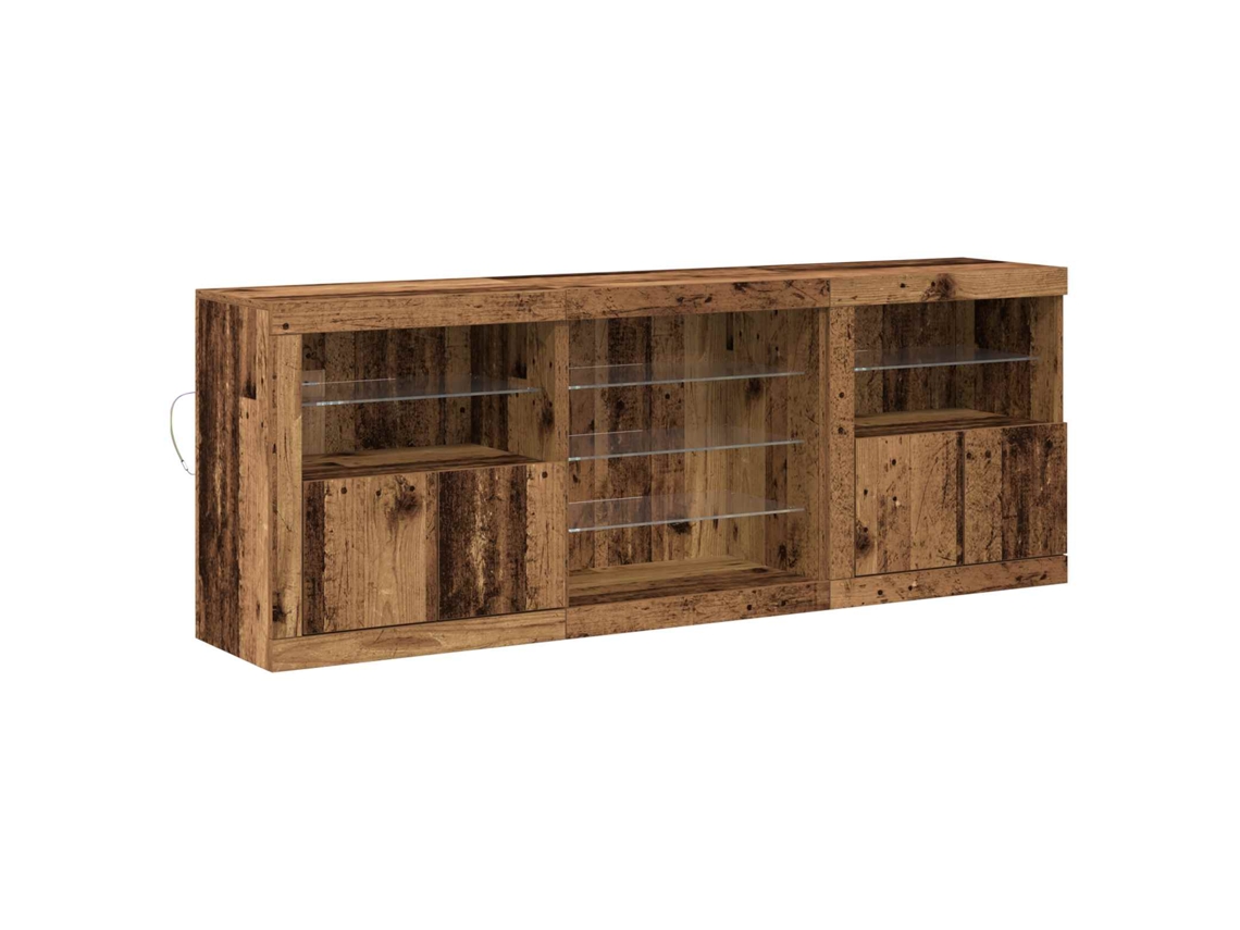 Maison Exclusive - Aparador Led Madera Vieja 181,5 X 37 X 67 Cm