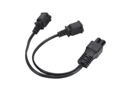 Cable De Alimentación (divisor En Forma De Y Con Doble Salida Femenina) Iec320 C6 Macho A Doble Nema 1-15r Hembra