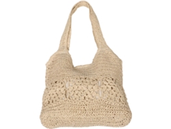Bolso Tote Para Mujer, De Paja Tejida A Mano, Con Correa Para El Hombro, Ideal Para La Playa, Perfecto Para Salidas De Verano Y Picnics.