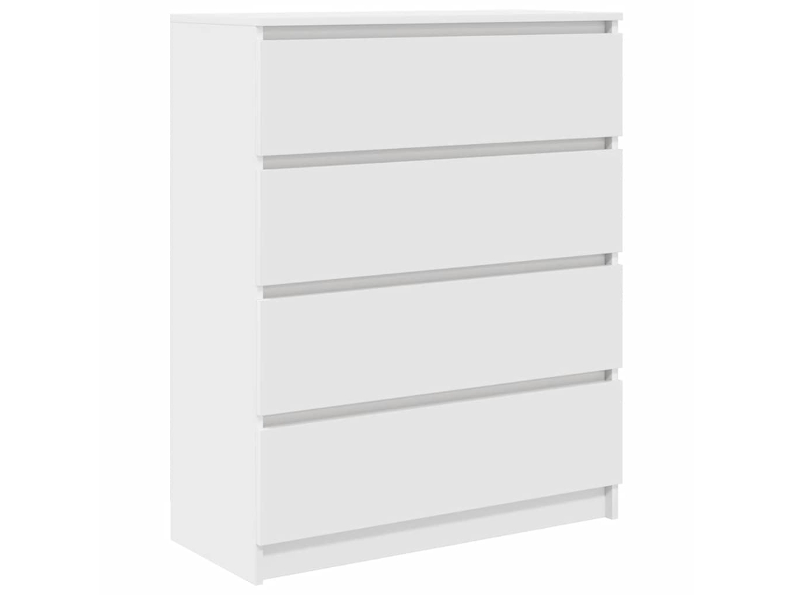 Maison Exclusive - Aparador Madera De Ingeniería Blanco 80x35x99 Cm