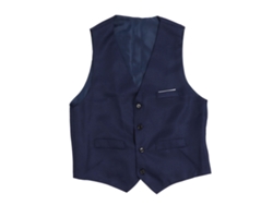 Chaleco Sin Mangas Formal De Estilo Coreano Para Hombre, Ideal Para El Trabajo Y El Uso Diario, Azul Oscuro, Talla 3xl