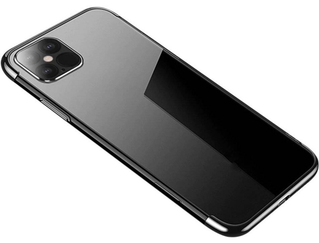 Carcasa iPhone 12«12 Pro LMOBILE Electro Negro - Transparente
