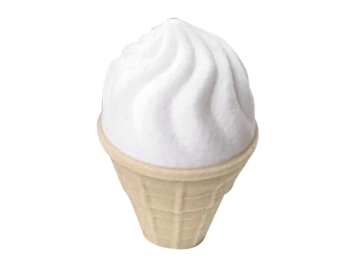 Caja grande en forma de anillo para helados, estuche blanco/beige para uso diario.