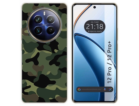 Funda Diseño Camuflaje para Realme 12 Pro 5G / 12 Pro Plus 5G TUMUNDOSMARTPHONE Silicona Multicolor