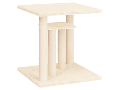 Postes rascadores para gatos con plataformas crema 50 cm VIDAXL