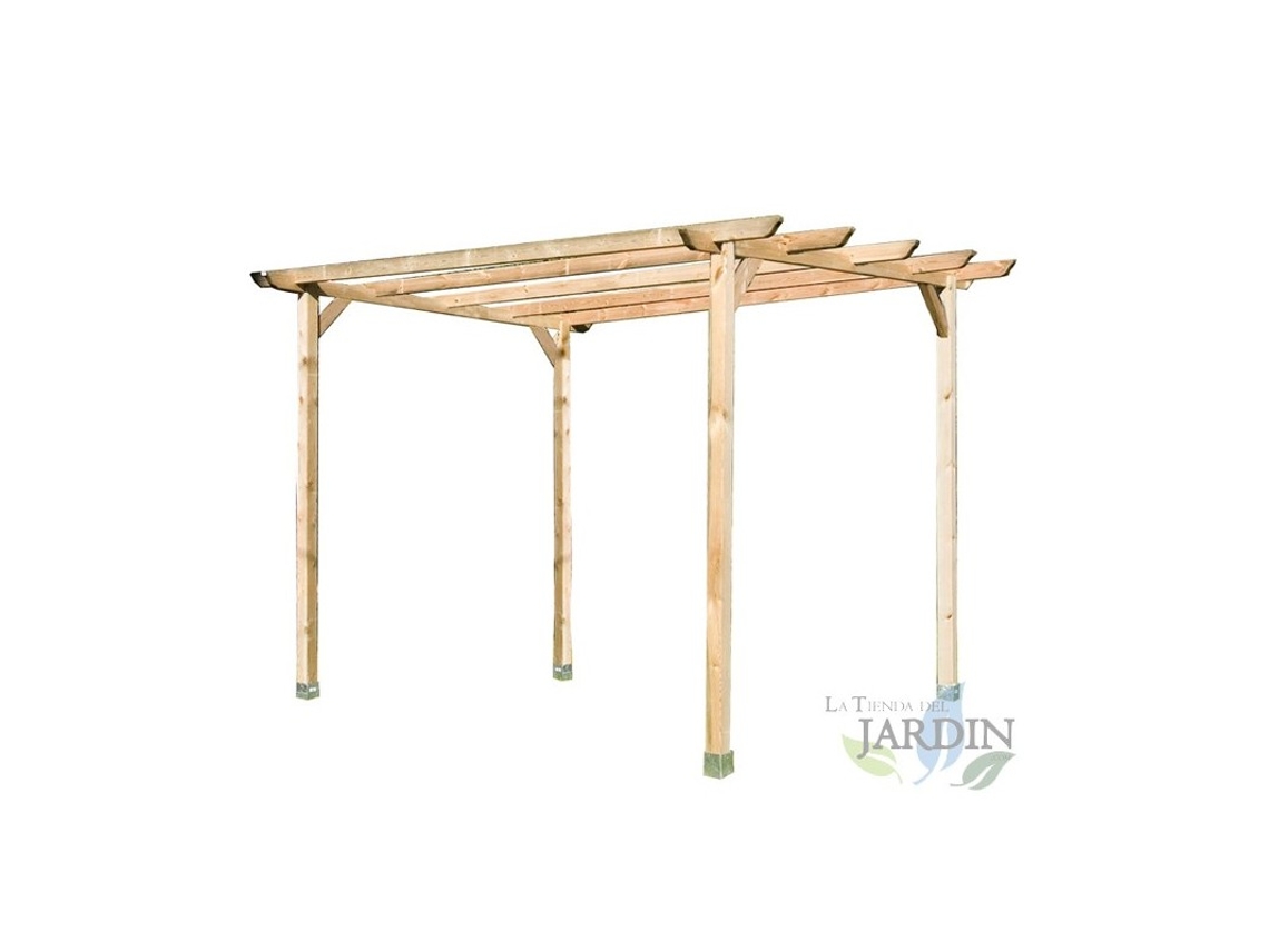 Pérgola Cuadrada Jardín 240X240X250 Cm SUINGA