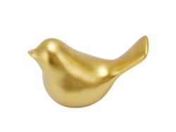Estátua de Pequenos Pássaros Dourado Resina Decorativa Sala Quarto Escritório Mesa