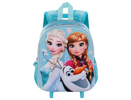 Frozen 2 Happiness Mochila 3D con Ruedas Pequeña, Turquesa KARACTERMANIA