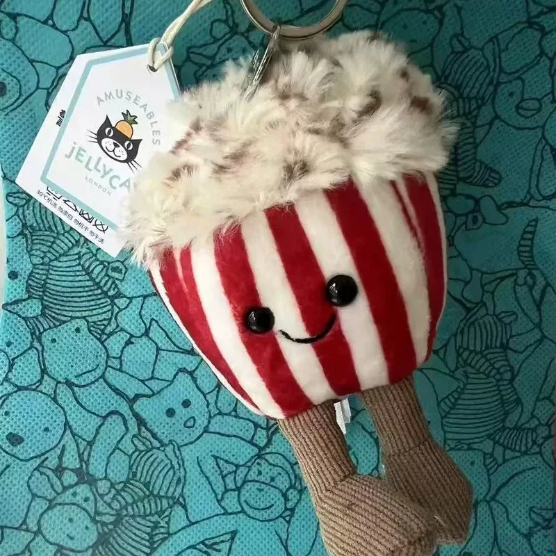 Chaveiro De Pelúcia Em Formato De Pipoca - Macio, Fofinho E Um Presente Adorável