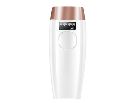 Depiladora de Luz Pulsada Ipl 990.000 Flashes con 2 Modos y 5 Niveles de Energíablanca AUJEZON